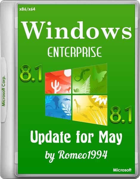 Windows 8.1 Enterprise Update for May by Romeo1994 (x86/x64/RUS/2015)