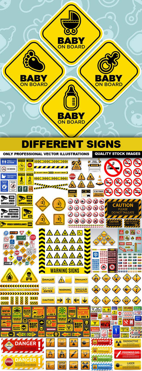 Different Signs Vector set 11
