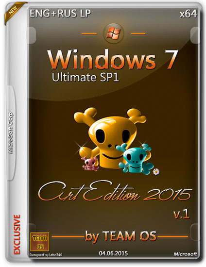 Windows 7 Ultimate SP1 x64 Art Edition 2015 v.1 by TEAM OS (ENG/RUS/2015)