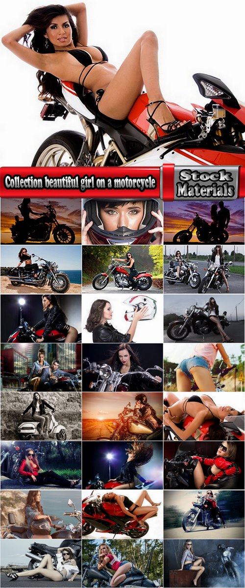 Collection beautiful girl on a motorcycle sport bike chopper 25 HQ Jpeg