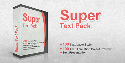 Super Text Pack - After Effects Preset (Videohive)