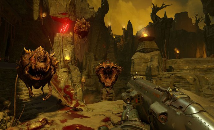 Вид локаций игры Doom 4
