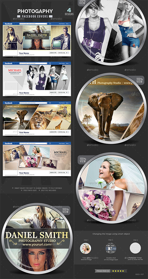 GraphicRiver - Photography Facebook Covers - 4 Designs 11455106