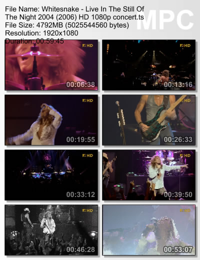 Whitesnake - Live In The Still Of The Night  2004 (2006) (BDRip HD 1080p)