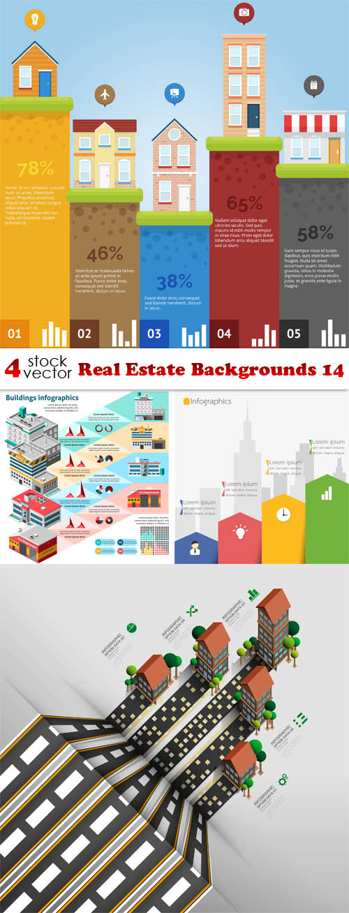Vectors - Real Estate Backgrounds 14