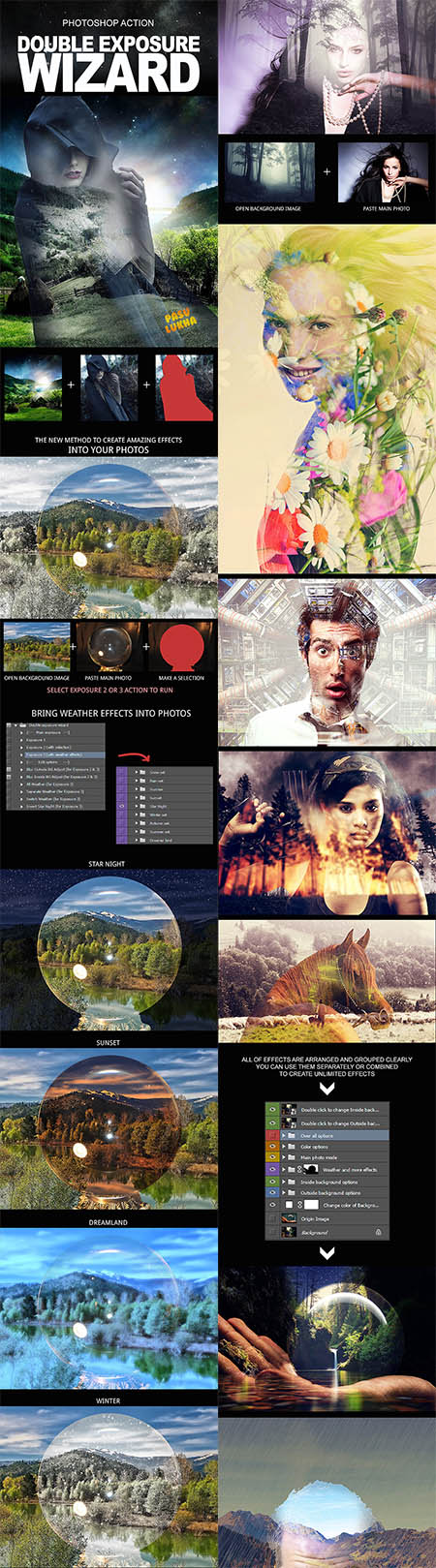 GraphicRiver - Double Exposure Wizard Action 11850742
