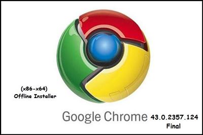 Google Chrome 43.0.2357.124 Final (x86-x64) Offline Installer