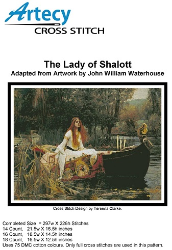 Artecy Cross Stitch - The Lady of Shalott