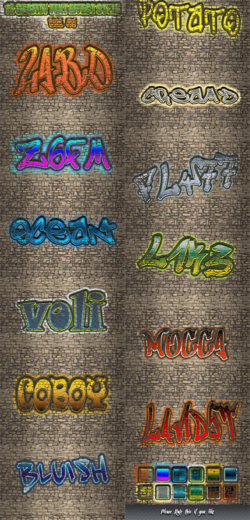 GraphicRiver - 12 Grafity Text Effect Style Vol 2 11915109