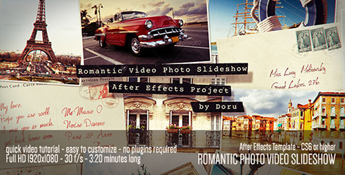 Romantic Photo Video Slideshow - Project for After Effects (Videohive)