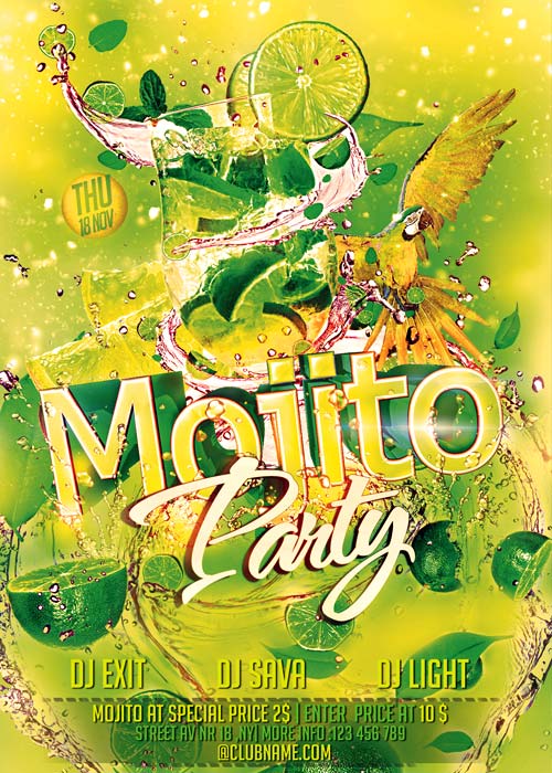 Mojito Party Flyer