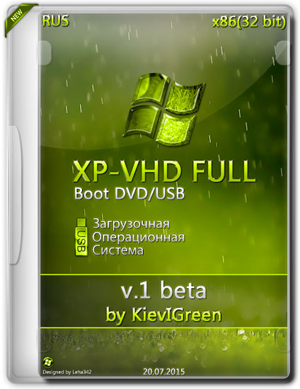 XP-VHD FULL x86 v.1 beta Boot DVD/USB by KievIGreen (2015)
