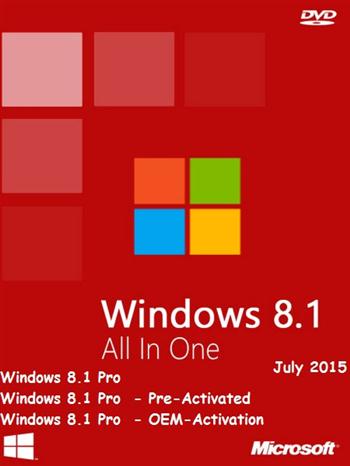 Windows 8.1 Pro VL AIO (3-in-1) x86 Multilanguage July 2015