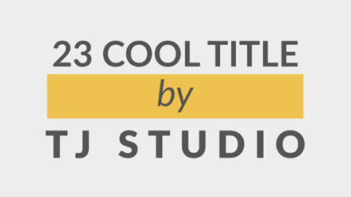 23 cool Title Animations - Project for After Effects (Videohive)
