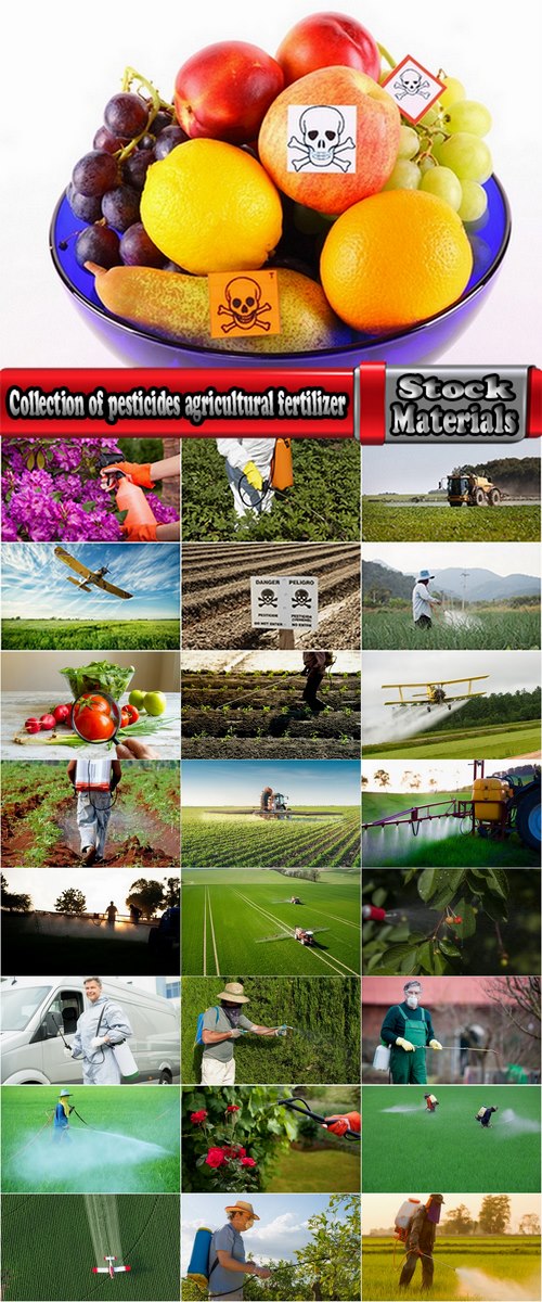 Collection of pesticides agricultural fertilizer chemical fertilizer poison fields 25 HQ Jpeg