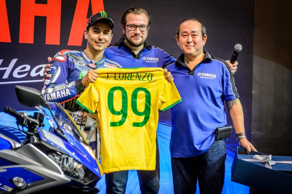 Хорхе Лоренцо посетил мероприятие Yamaha в Бразилии