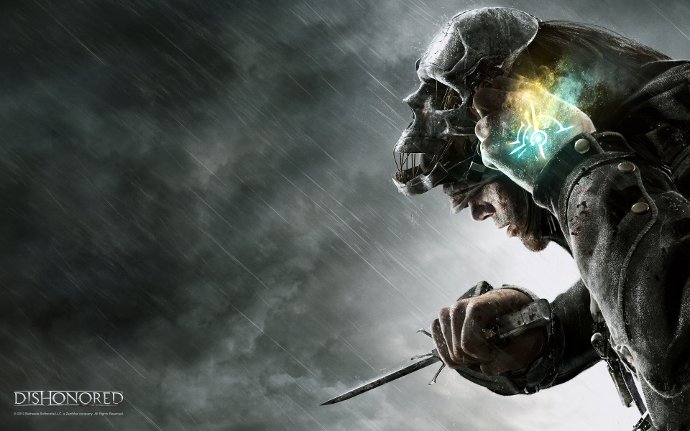 Плакат игры Dishonored переиздание которой выйдет на PS4 и xBox one