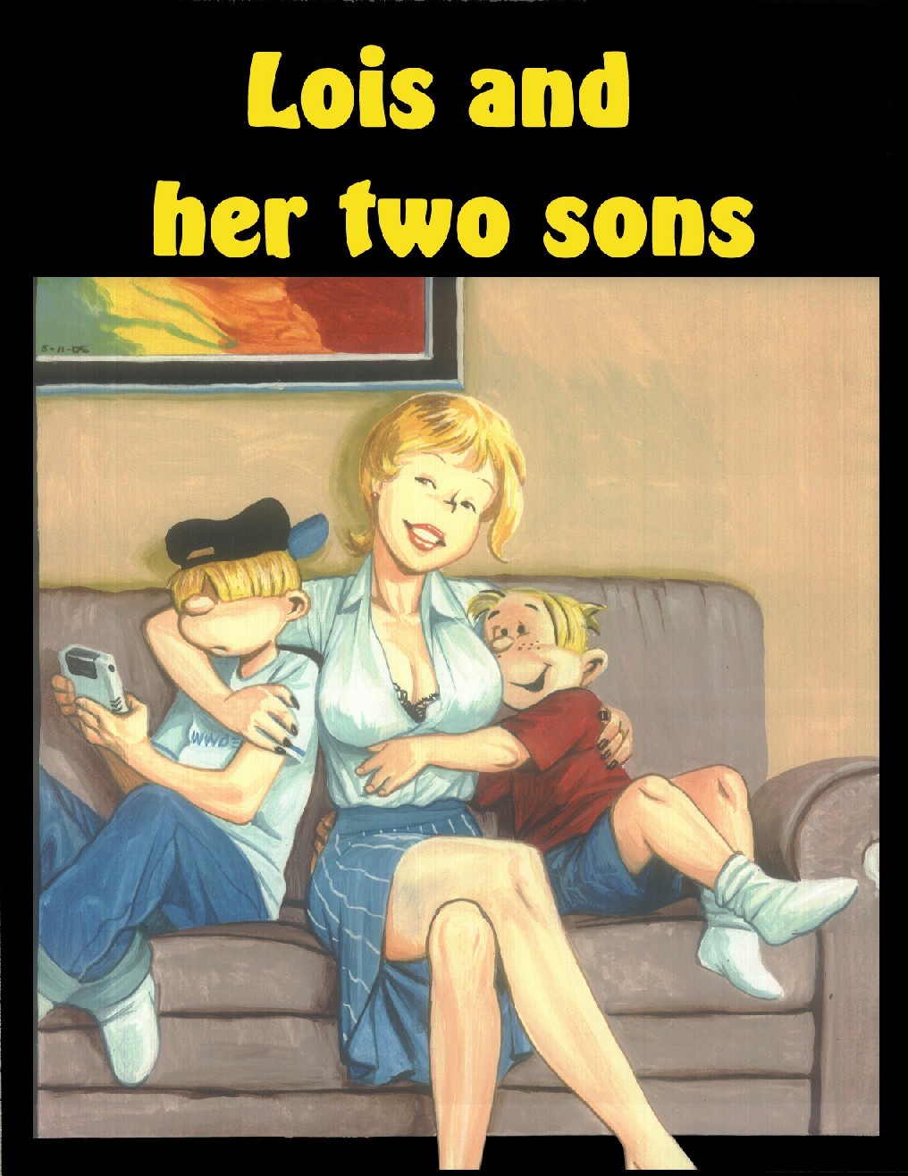 Pandora box - Lois and her two sons Comic