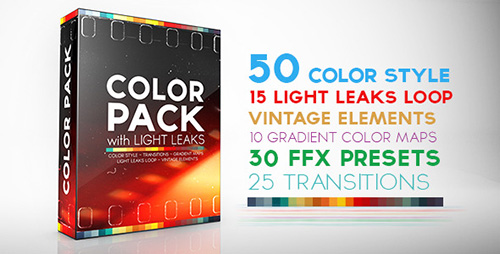 Color Pack with Light Leaks - Project for After Effects (Videohive)