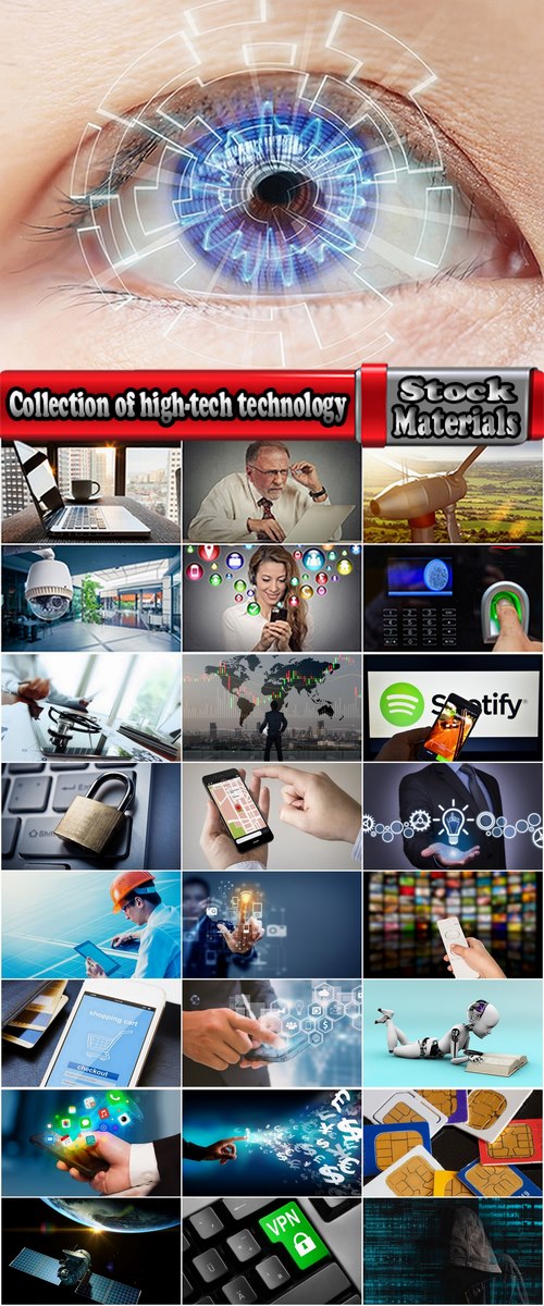Collection of high-tech technology concept businessman business business idea 25 HQ Jpeg