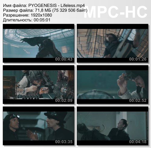 PYOGENESIS - Lifeless (2015) HD 1080