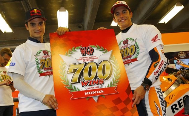 Компания Хонда отпраздновала 700 побед в чемпионатах Гран При