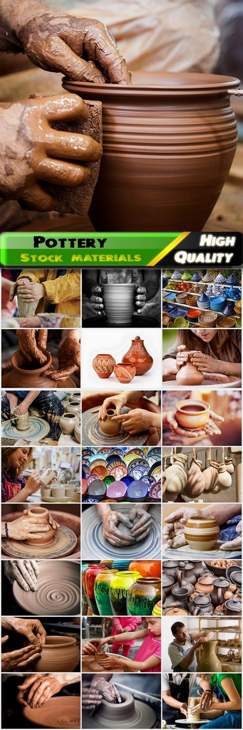 Pottery and clay modeling - 25 HQ Jpg