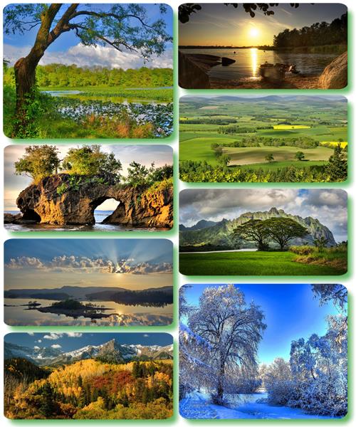 Живописные пейзажи - Обои с фото природы (альбом 118)