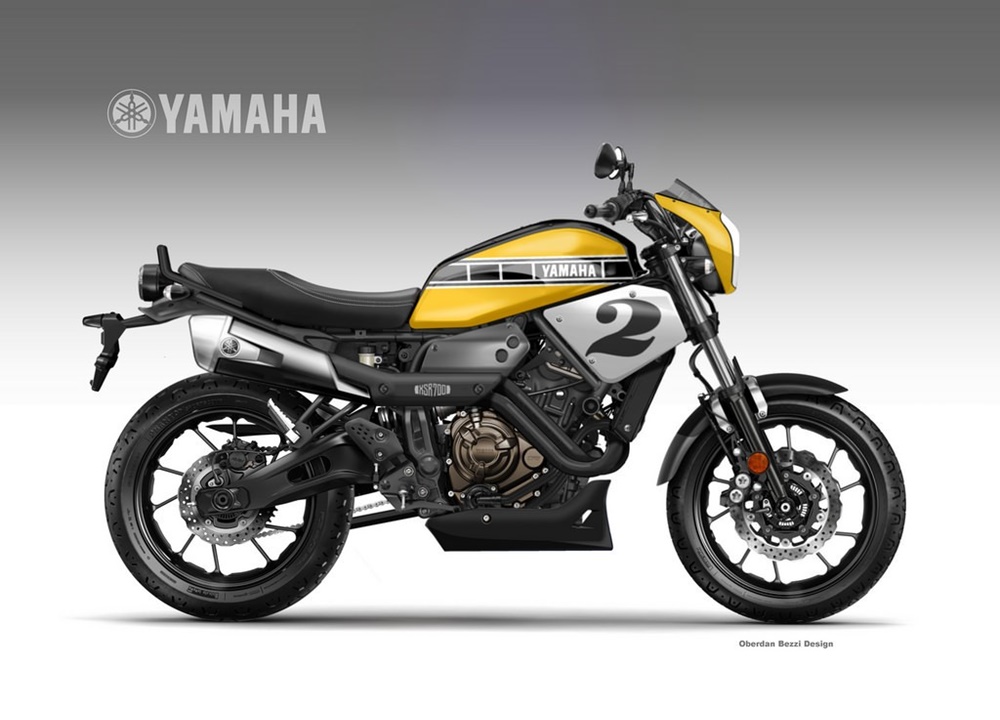 Обердэн Бецци: концепт Yamaha XSR700 Coolest Bros