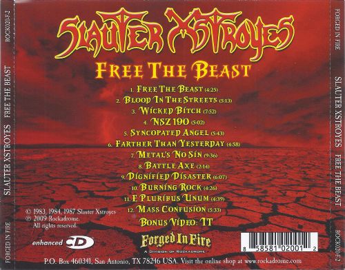 Slauter Xstroyes - Free The Beast (1987) (2009 Re-issue)