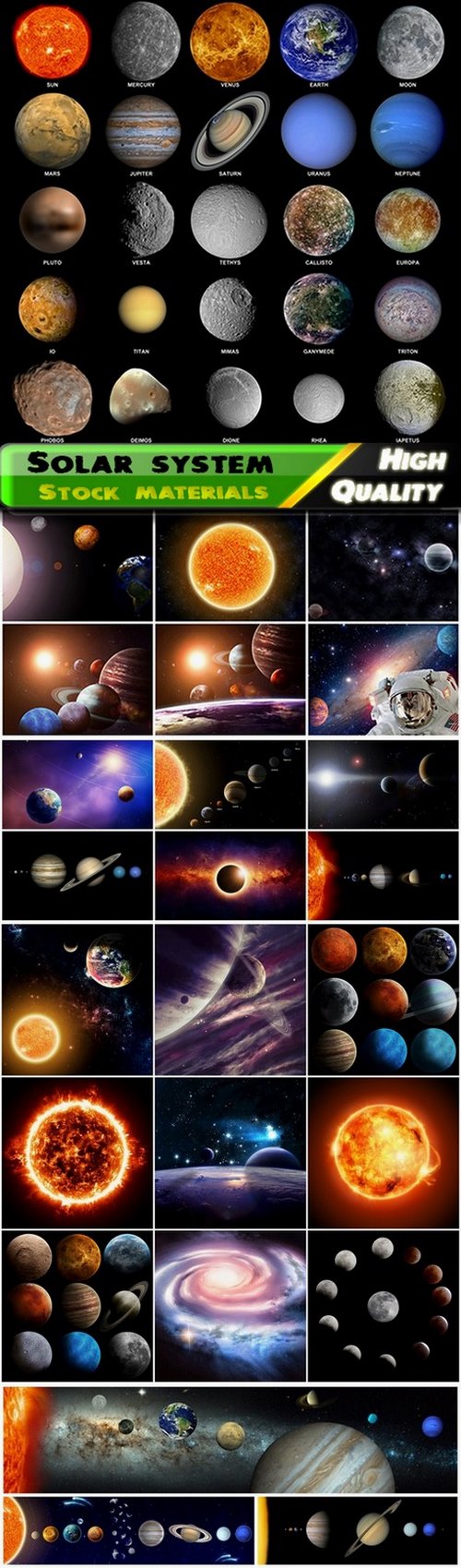 Solar system and the Milky Way - 25 HQ Jpg