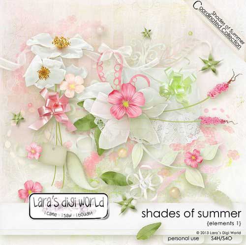 Цветочный скрап-комплект - Оттенки лета