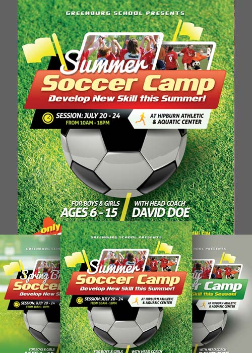 Soccer Camp Flyer Templates 1