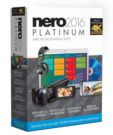 Nero 2016 Platinum 17.0.02000 Retail + Content Pack
