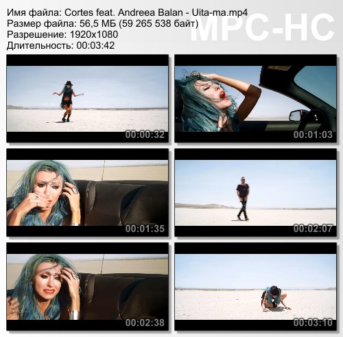 Cortes feat. Andreea Balan - Uita-ma (Marc Rayen & Electric Pulse Remix) (VJ Tony Video Edit) (2015) HD 1080